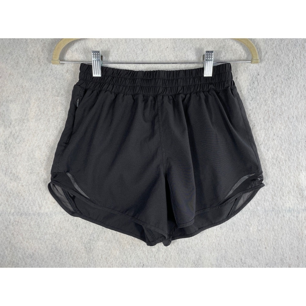 Womens Quince Classic Low-Rise Running Shorts 2.5" Black Lightweight Medium